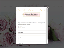 Tablet Screenshot of nicolearbuckle.com